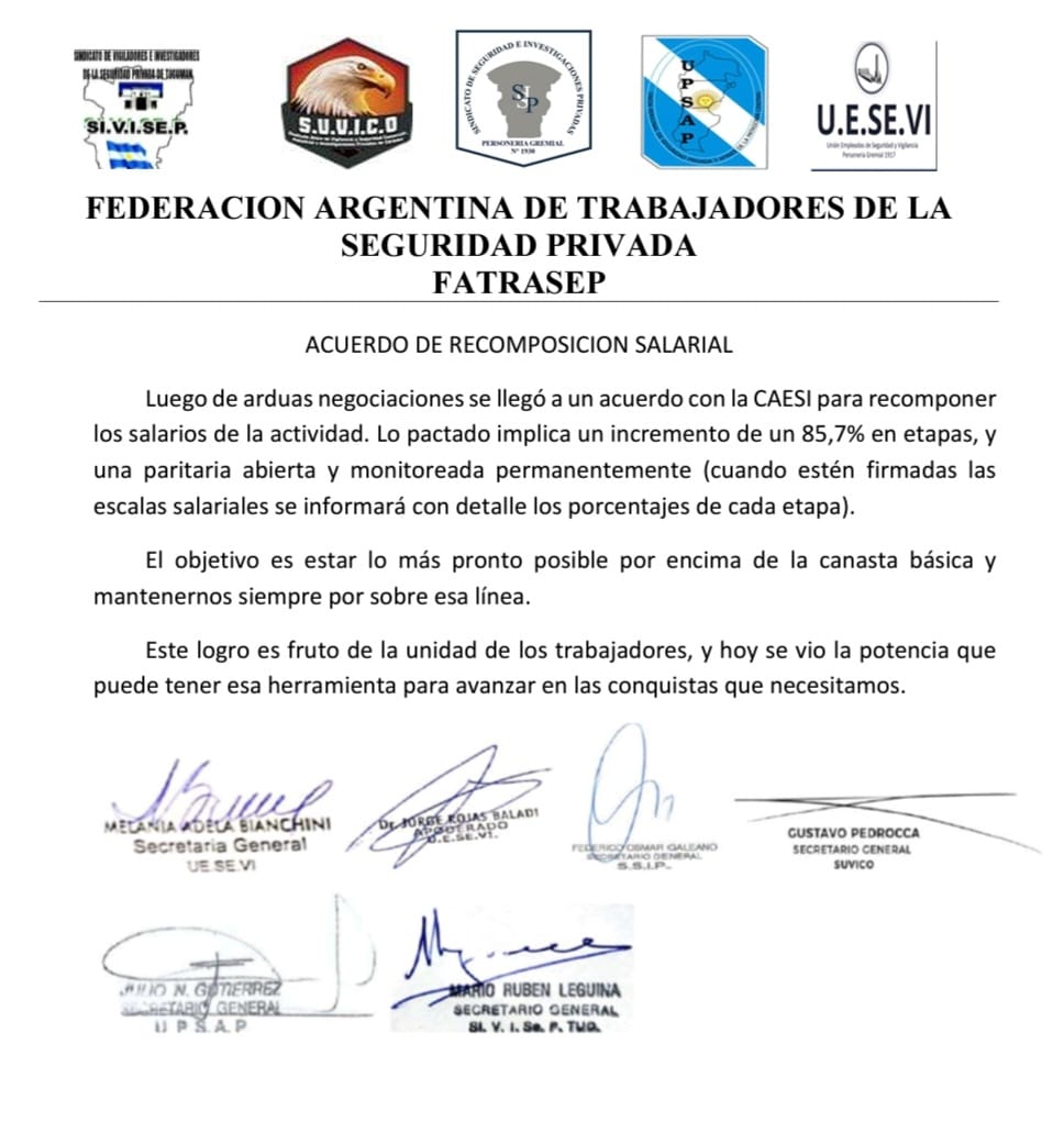 Comunicado Paritarias
