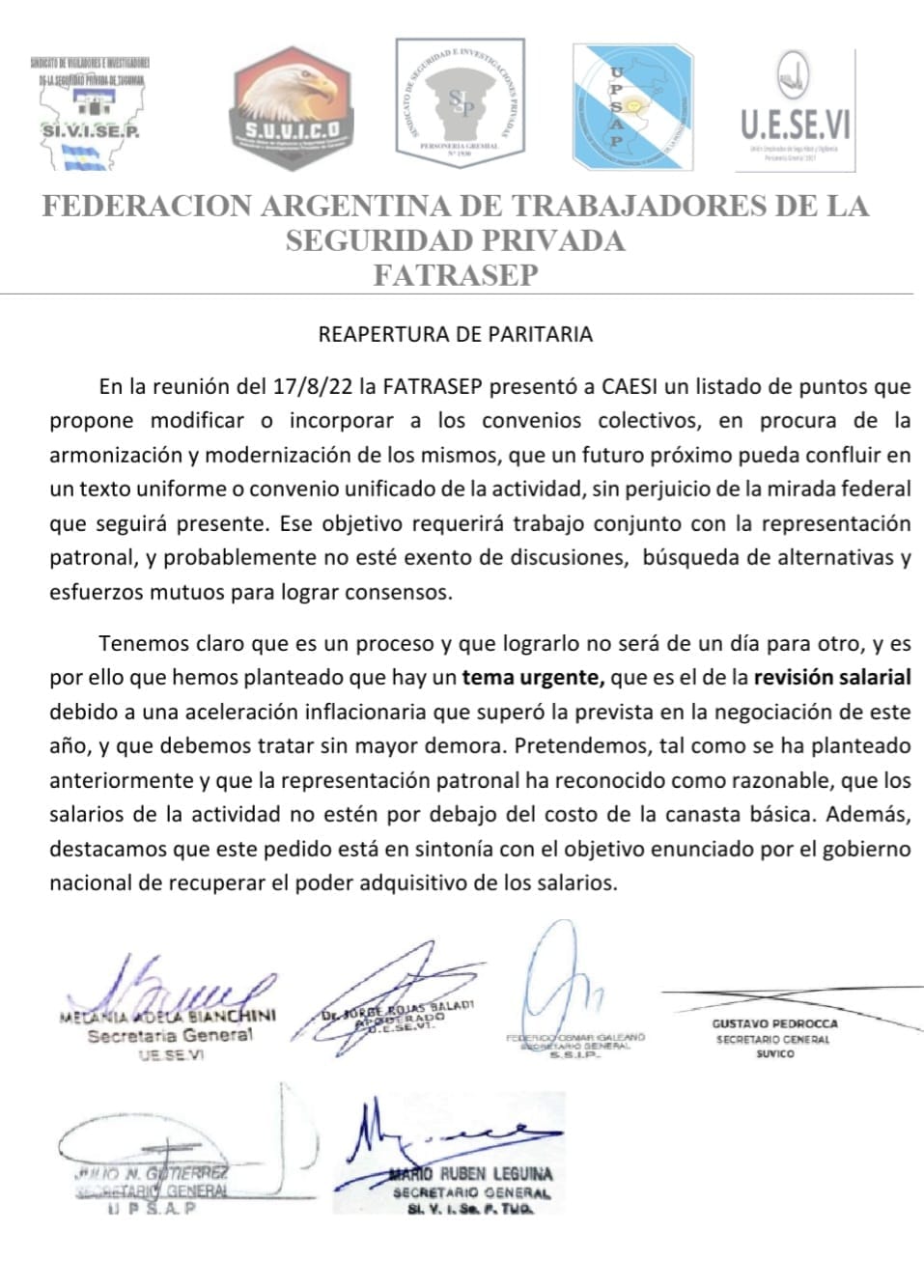 Comunicado 