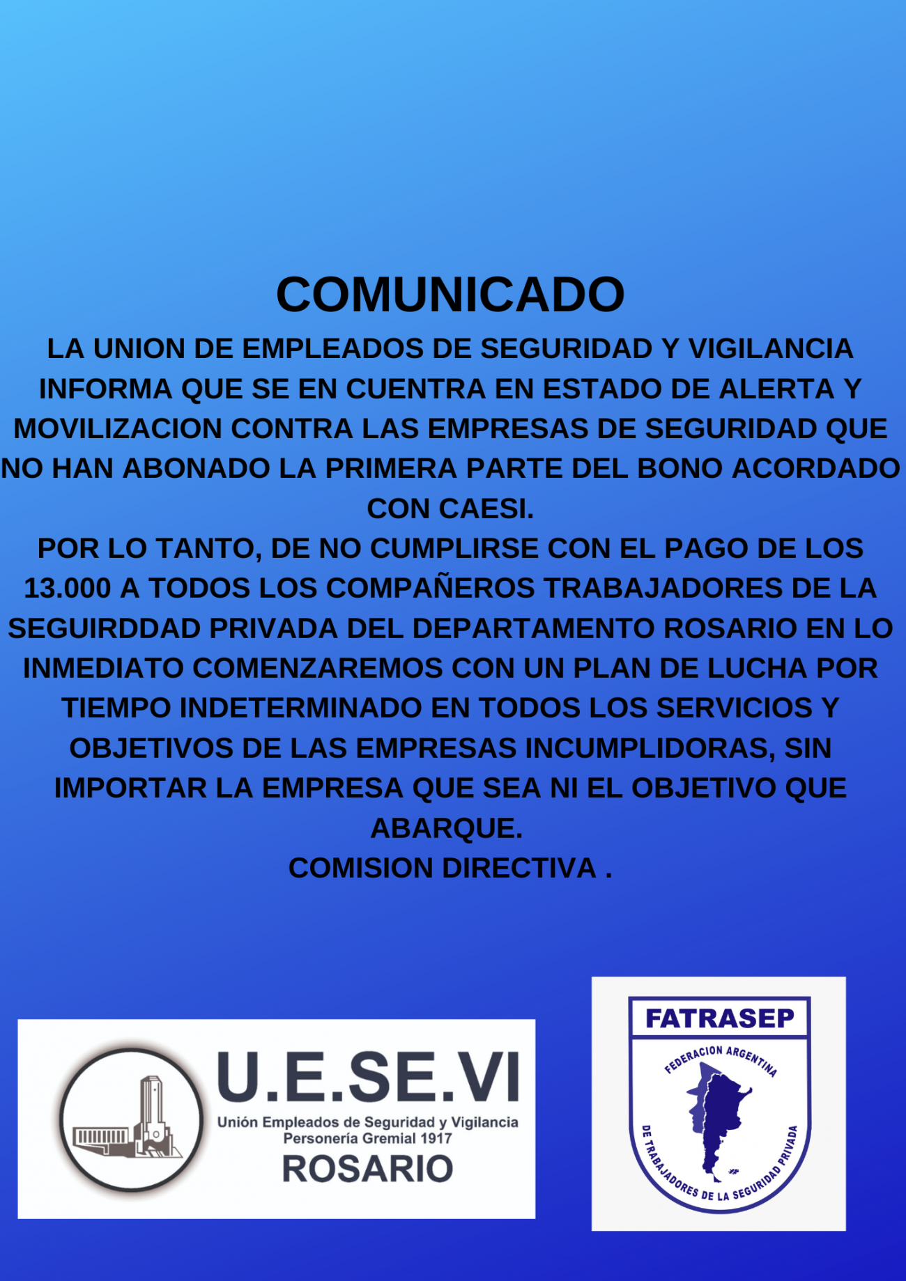 COMUNICADO